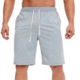 thumbnail image 2 of cllios Prime Clearance Mens Sweat Shorts with Pockets Running Shorts Lounge Gym Jogger Athletic Drawstring Elastic Waist Shorts, 2 of 7
