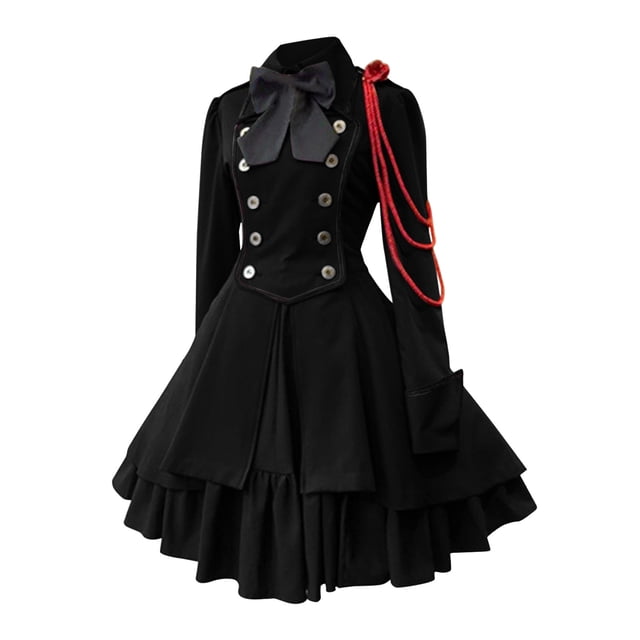 Kcodviy Robe pour Femme Style Rétro Robe Médiévale Blanche Courte Couleur Unie Manches Trompette Robe Gothique Femme Longue Robe de Princesse