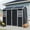 Black, variant on Outdoor storage shed with double windows and double doors, plastic shed with floor, suitable for garden, terrace, yard, lawn,Black