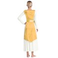 thumbnail image 2 of Nyeemya Robe de Danse Sans Manches Métallique Ourlet Irrégulier Jaune L/TG, 2 of 7