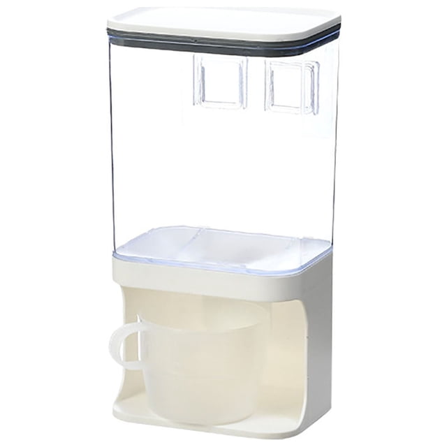 Cereal Dispenser Wall Mounted Dry Food Container Storage Organizer Candy Buffet Containers Set Organization Kitchen Travel Condiment Containers Small Containers for Organizing Food Storage Containers