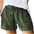 thumbnail image 1 of Fsgntruao Womens Plus Size Comfy Drawstring Casual Elastic Waist Pocket Loose Shorts Pants, 1 of 7