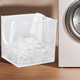 thumbnail image 4 of Hampers for Laundry Laundry Basket Bag with Handles Portable Laundry Basket Mesh Laundry Hamper Basket Folding Dirty Clothes Sundries Storage Bag Mesh Laundry Bags, 4 of 7