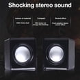 thumbnail image 4 of Computer Speakers Subwoofer Universal Music Loudspeaker Mini Mini Speaker Wired USB Sound Surround Office Laptop Multimedia Notebook Red, 4 of 9