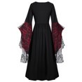 thumbnail image 2 of Babysbule Robe pour Femmes Liquidation Robe Vintage Classique Médiévale Longueur au Sol Renaissance Gothique à Manches Longues, 2 of 4