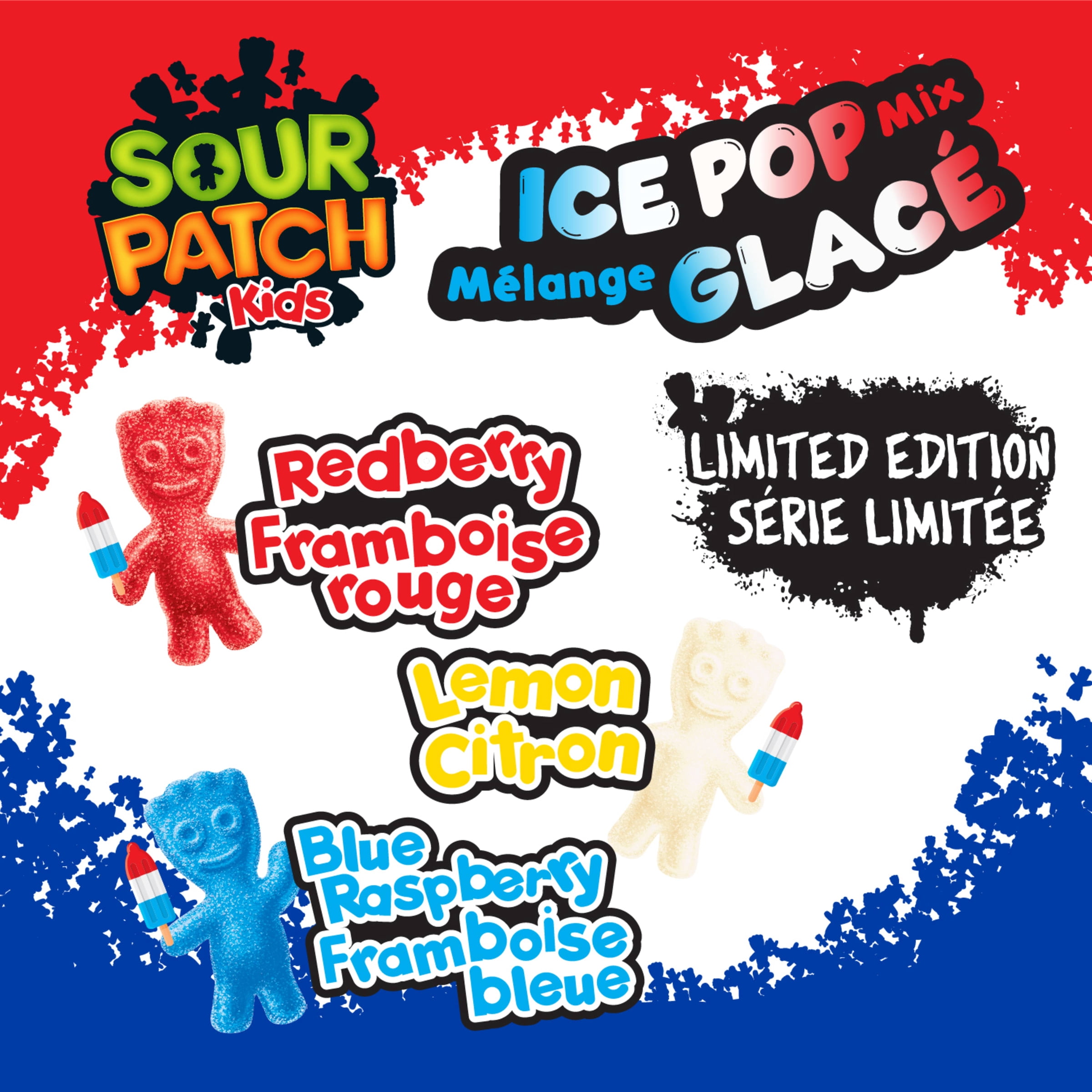 Friandise SOUR PATCH KIDS, Mélange glacé, Surets puis sucrés, Préparé au Canada