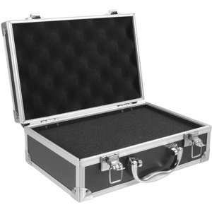 HLONK Boîte à outils en alliage d'aluminium portable Outils Poignée porte-casserie Valise mallette Blackl