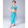 thumbnail image 3 of HAWEE Jasmine Costume for Girls Sequin Princess Dress Up Princess Cosplay Costumes, 3 of 7