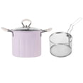 thumbnail image 3 of 3L Deep Frying Pot with Strainer Kitchen Frying Pan for Frying Party Kitchen Violet, 3 of 9