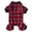 black&red, variant on YOPTOP Dog Pajamas Buffalo Plaid Dog Pjs Thermal Dog Onesie Winter Dog Clothes Doggie Pet Coat for Small Medium Dogs,black&red,L