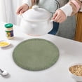 thumbnail image 5 of Tapis de Table Rond Tissé 38 cm Isolation Thermique Anti-Huile Imperméable Napperon pour Table à Manger Café Maison Restaurant, 5 of 5