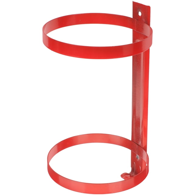 OUNONA 1Pack Red Fire Extinguisher Hanger Bracket for Office Safety