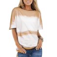 thumbnail image 1 of New Women's Printed Top Loose Crewneck Short Sleeve T Shirt, 1 of 5