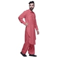 thumbnail image 4 of Atasi Kurta Pathani Pyjama Kurta Pyjama de Mariage pour Garçons Vêtements d'Été, 4 of 5