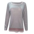 thumbnail image 3 of TJAZFJPA Pull-Over pour Femmes pour le Travail, Pull Tricoté Ample à Col Rond Color Block, Haut Confortable Tendance, Pulls Surdimensionnés pour Femmes, Pull à Manches Courtes Tendance pour Femmes, 3 of 3