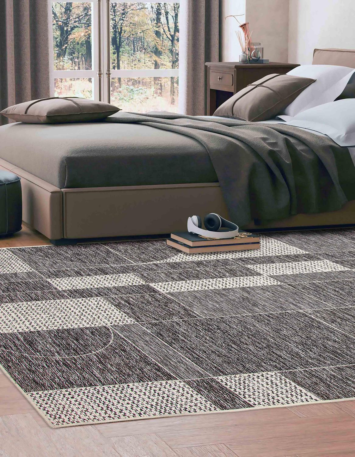 ECARPET Bodhi Nautical Coastal Area Rug for living room, bedroom, dining entrance, hallway and more.