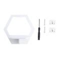 thumbnail image 1 of Shisuyan Storage Rack White 1Pcs 29x27cm Plastic Hexagon Shape, 1 of 8