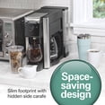 thumbnail image 3 of Hamilton Beach FlexBrew Advanced 5-in-1 Programmable 12 Cup Drip and Single Serve Hot & Iced Coffee Maker with Movable 60 oz. Water Reservoir Use Pod Packs and Grounds Fast Brewing Black (49924), 3 of 5