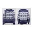 thumbnail image 3 of REDHOTYPE Femmes Col Rond Tricoté Couleur de Collision à Manches Longues Pull en Vrac Casual Striped Print Tops, 3 of 4