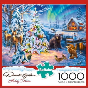 Buffalo Games Darrell Bush Woodland Christmas 1000 Piece Jigsaw Puzzle