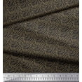 thumbnail image 2 of Soimoi Gray Poly Georgette Fabric Brush Stroke Abstract Print Fabric by Yard 42 Inch Wide, 2 of 3