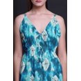 thumbnail image 2 of Bimba Robe Maxi Imprimée Teinture sur Nœuds pour Femmes, Bretelles Spaghetti, Tenue de Plage - Petite, 2 of 5