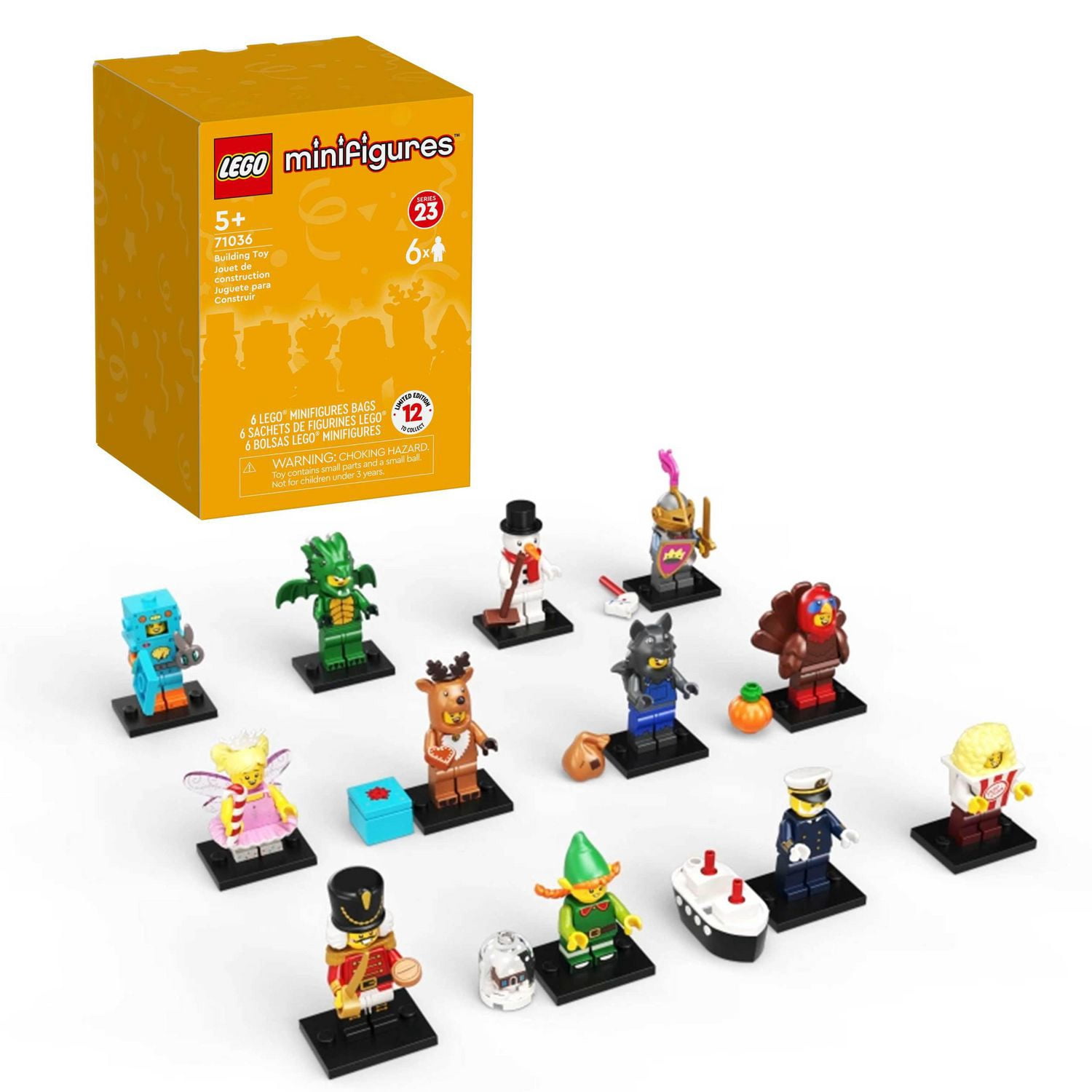 LEGO Minifigures Series 23 6 pack 71036 Toy Building Kit (51 Pieces)