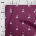 thumbnail image 1 of oneOone Silk Tabby Fabric Ethnic Ikat Printed Fabric 1 Yard 42 Inch Wide, 1 of 4