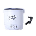 thumbnail image 2 of 1L Electric Rice Cooker Multi Use Heating Lunch Box Cooking Machine Meal Steamer Soup Pot Porridge for Travel RV Car 24V, 2 of 8