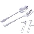 thumbnail image 4 of 6pcs Kids Silverware Stainless Steel Fork and Spoon Set Toddler Utensils, 4 of 8