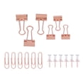 thumbnail image 1 of Binder Office Clips Kit Colored Metal Antirust Push Pins Paper Clips Binder Sets Paper Storage Decoration Office Supplies, 1 of 8