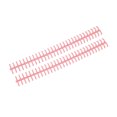 thumbnail image 4 of Binding Comb, 10mm Wear Resistant Binding Spine 30 Hole Cuttable 10 Pcs 65 Sheet Holdable  For Office Rouge Pink, 4 of 8
