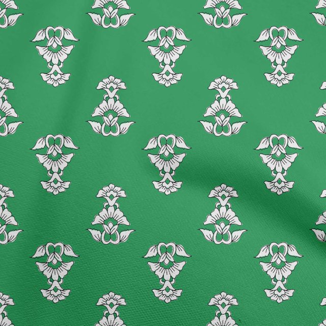 oneOone Polyester Spandex Green Fabric Block Fabric For Sewing Printed Craft Fabric By The Yard 56 Inch Wide-OQ