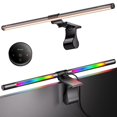 thumbnail image 1 of Quntis RGB Pro+ Barre Lumineuse pour Moniteur avec Télécommande, Rétroéclairage de Jeu à 15 Modes, 4 Couleurs et Luminosité à Intensité Réglable, Lampe de Lecture USB pour Moniteur 20 Pouces RAIN95 Protection des Yeux, Sans Éblouissement,, 1 of 8