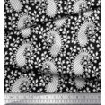thumbnail image 2 of Soimoi Silk Fabric Floral & Paisley Block Fabric Prints by Yard 42 Inch Wide, 2 of 3