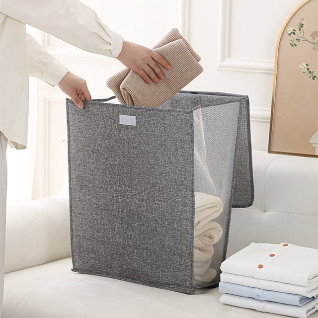 Laundry Basket Clearance Sale Laundry Basket Men Kids Hampers for Laundry Decorative Laundry Basket Laundry Sack Bag Dorm Laundry Hamper Clothes Storage Basket, 48x36x12cm