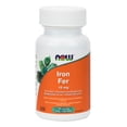 thumbnail image 1 of NOW Supplements Iron Bisglycinate 18mg Vegetable Capsules, 120 Count, 1 of 2