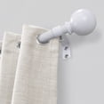 thumbnail image 3 of Mainstays 1/2” White Ball Adjustable Curtain Rod, 28”-48”, 3 of 4