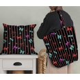 thumbnail image 5 of Soimoi Black Rayon Fabric Bow & Stripe Decor Fabric Printed Yard 56 Inch Wide, 5 of 5