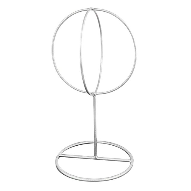 Abbracc Support de Chapeau Support de Rangement Présentoir en Métal Portable Or Argent2