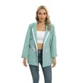 thumbnail image 1 of Liquidation! Veste Fine de Printemps pour Femmes Mode Veste Imperméable Manteau Isolé Coupe-Vent Extérieur Noir 2TG, 1 of 11