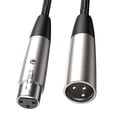 thumbnail image 2 of XLR Câble de Microphone XLR Fil Résistant pour Amplificateur Haut-Parleur Système Mélangeur 2m, 2 of 3