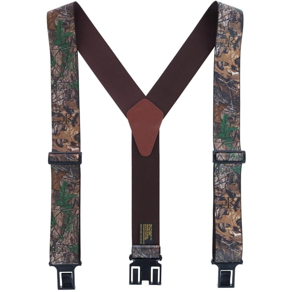 Perry Suspenders Elastic Realistic Camo Print Suspenders (Tall Available)