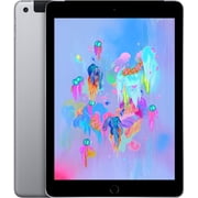 Refurbished Apple iPad 6th Gen 4G - WiFi + Cellular - 32GB - Space Gray iPad (2018) 9.7 Inch - Unlocked - Excellent Condition