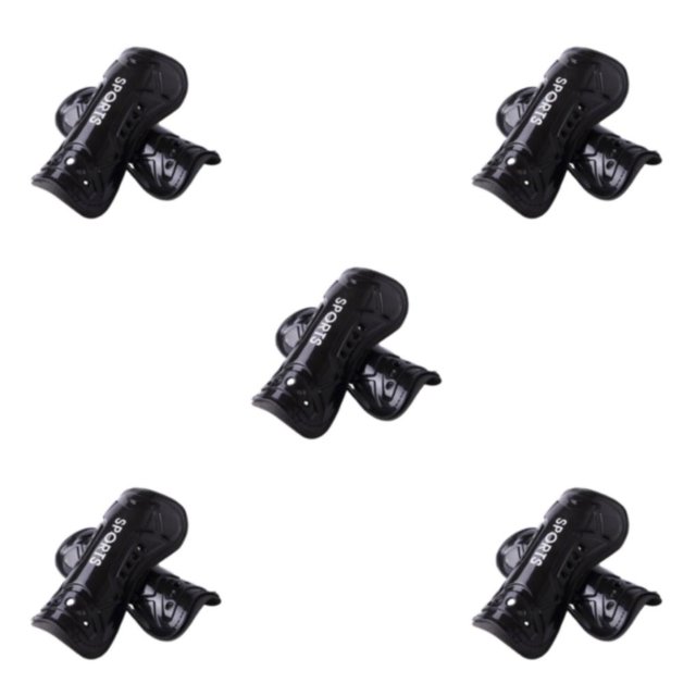 Thinsony Impact Resistance Leg Protector For Adult Soccer Training Durable Construction Injury Prevention kid black 5Set