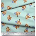 thumbnail image 3 of Soimoi Cotton Voile Fabric Wool & Cat Animal Print Sewing Fabric Yard 56 Inch Wide, 3 of 3