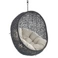 thumbnail image 4 of Modway Encase Swing Outdoor Patio Lounge Chair without Stand in Black/Beige, 4 of 8
