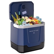 Cherish 35 Quart 12V Car Refrigerator – Portable Electric Cooler & Warmer (32℉–131℉), Compressor Freezer with Handle for Cars, Boats, Outdoor