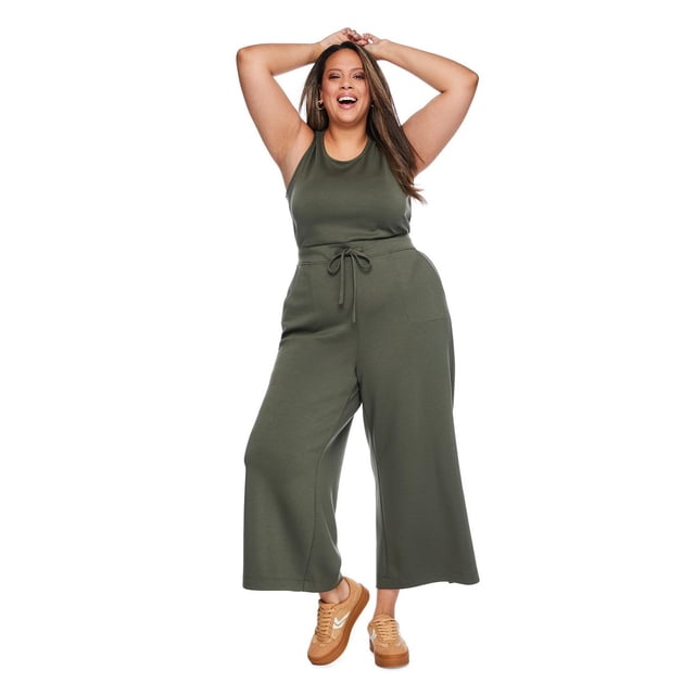 Lane Bryant Women's Plus Wide Leg Jumpsuit