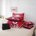 thumbnail image 5 of YST Ensemble de Douillette Simple 7 Pcs, Sac de Literie Réversible Toutes Saisons Simple, Ensemble de Literie Simple Ultra Doux avec Douillette de Baseball, Drap Plat, Drap-Housse, Taies d'Oreiller, Couvre-Oreillers, Cincinnati, 5 of 5